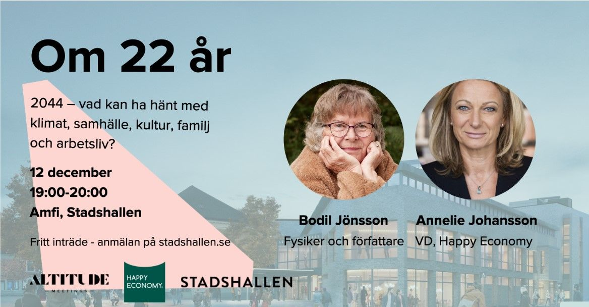 12 december – Happy Economy åker till Lunds nya mötesplats STADSHALLEN!